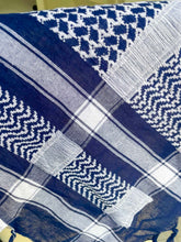 Unity Shemagh: Navy & White Keffiyeh